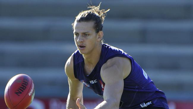 Nat Fyfe impressed in Fremantle’s 3km time trial.