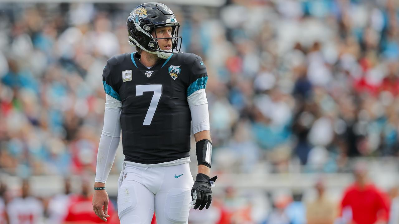 Jacksonville has benched high-priced free agent QB Nick Foles. (Photo by James Gilbert/Getty Images)