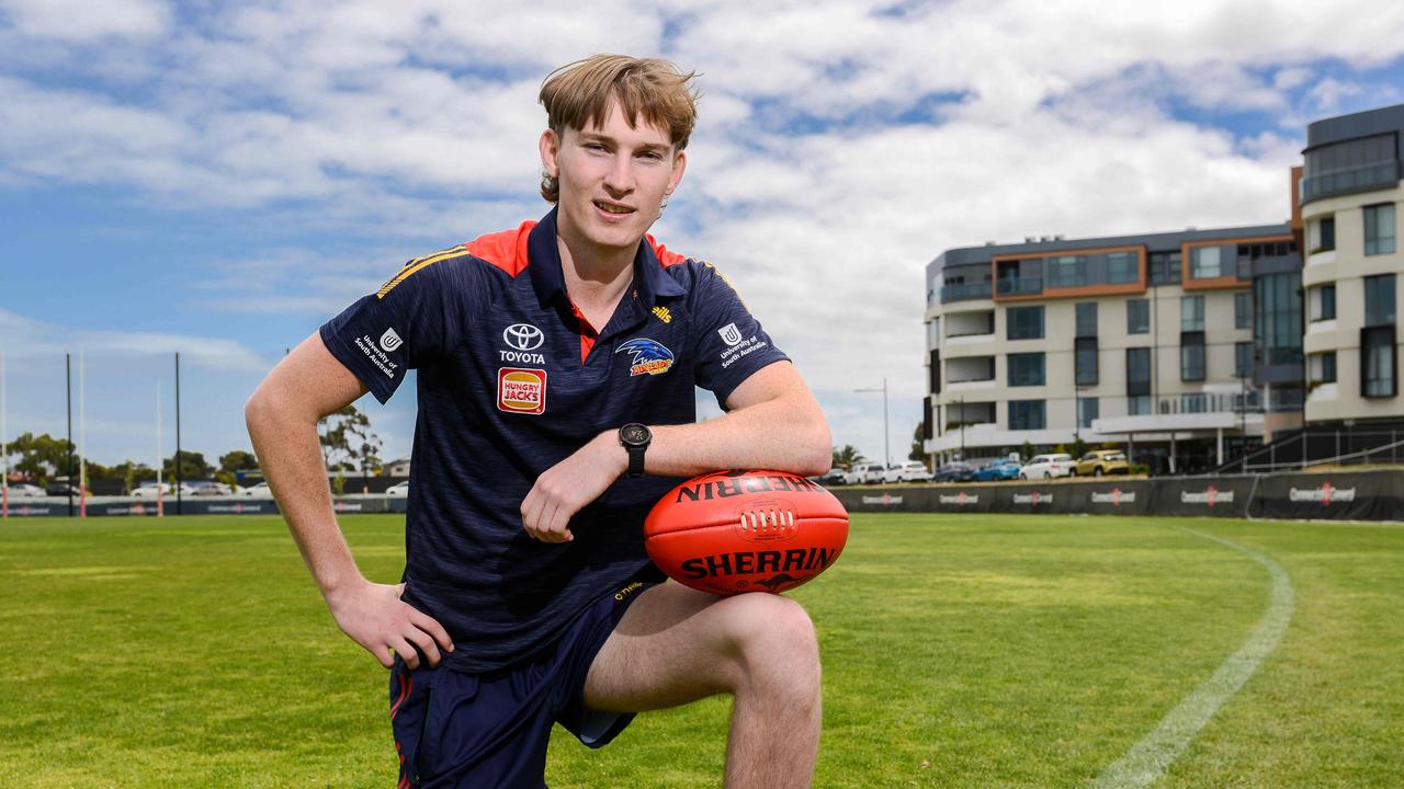 Adelaide’s father-son recruit Max Michalanney at West Lakes. Picture: Brenton Edwards