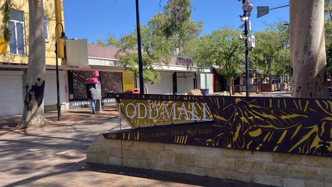 Todd Mall in Alice Springs. Picture: Matt Cunningham