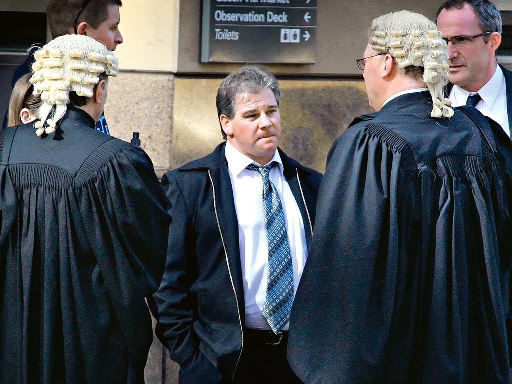 Robert Farquharson (centre) at court was jailed for at least 33 years. Picture: Craig Borrow.