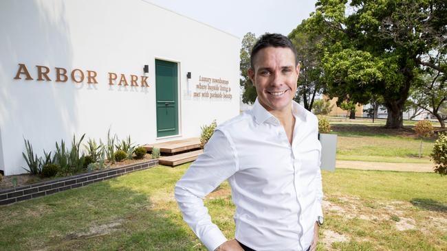 Michael Kent from Pellicano poses for a photograph at Arbor Park in Wynnum West. (AAP Image/Richard Walker)