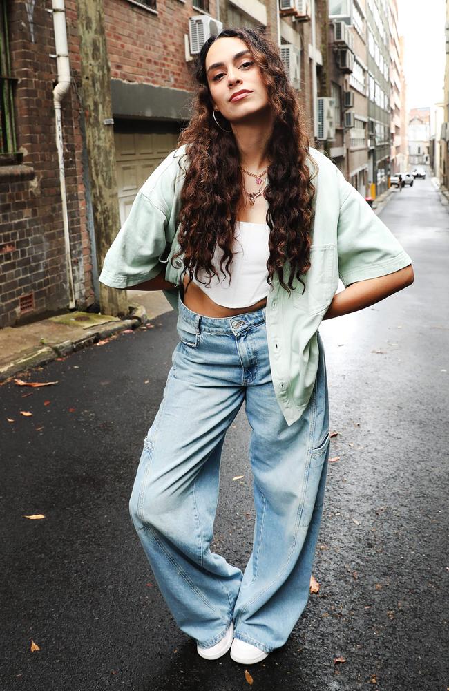 Singer and actor Emalia pictured in Surry Hills. Her single - Stacks - is out now. Picture: Rohan Kelly