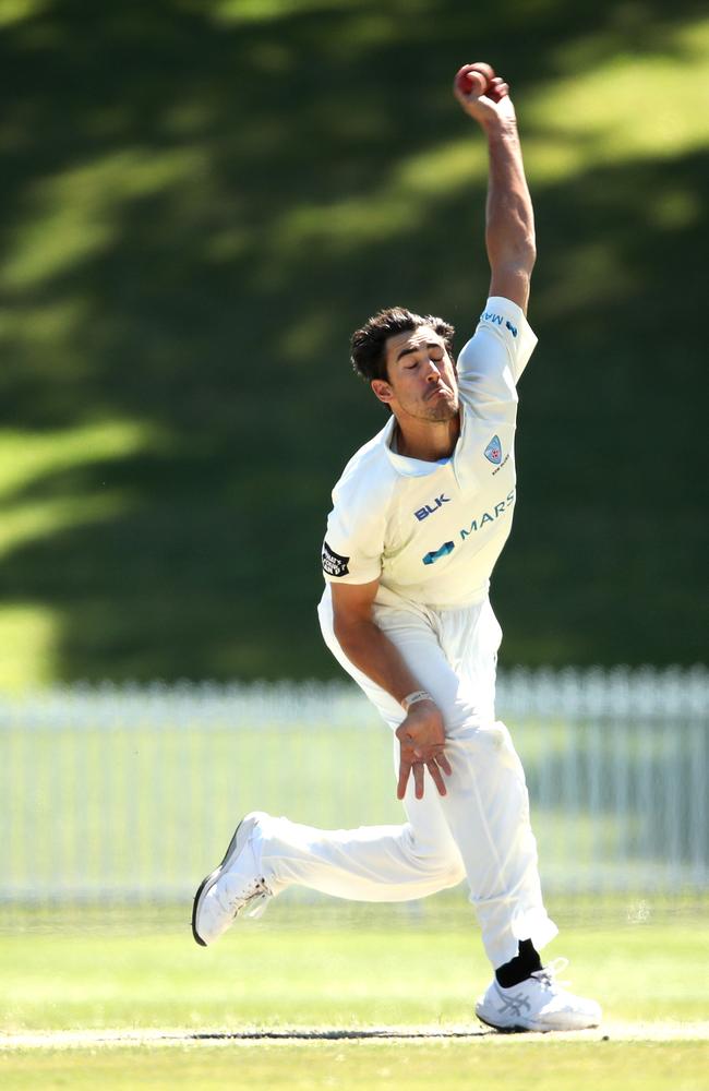 Starc ripped apart Tasmania at Drummoyne Oval recently. Picture: Phil Hillyard