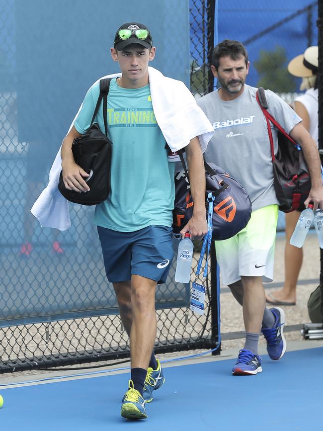 Alex de Minaur. Picture: Mark Cranitch