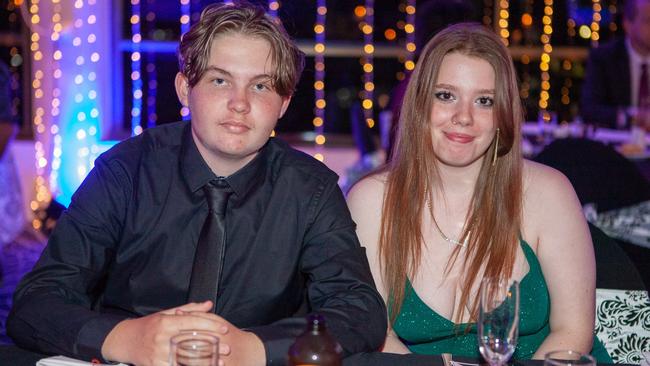 Harrison Brown and Jasmine Ditton at the Bayside Christian College formal.