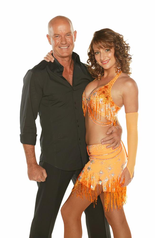 Actor Gary Sweet and his dance partner on Dancing with the Stars.