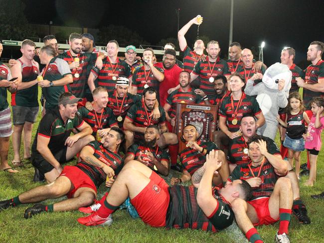 South Darwin Rabbitohs win the 2021 Darwin A Grade rugby union grand final Picture Rosalind Lavercombe