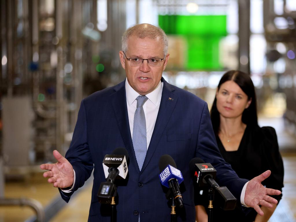 Scott Morrison broke his silence on the Melbourne on Thursday after some of his Liberal colleagues appeared to support the uprising. Picture: NCA NewsWire / Damian Shaw