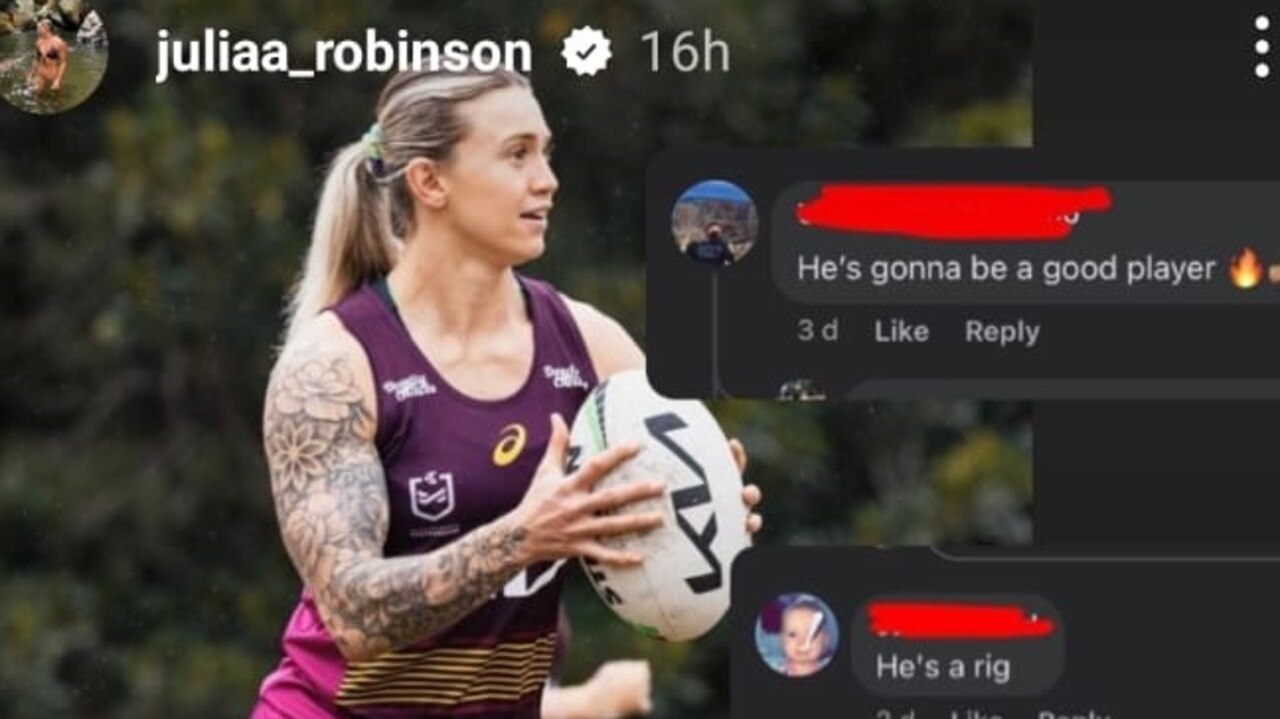 Some of the sickening comments Julia Robinson received online.