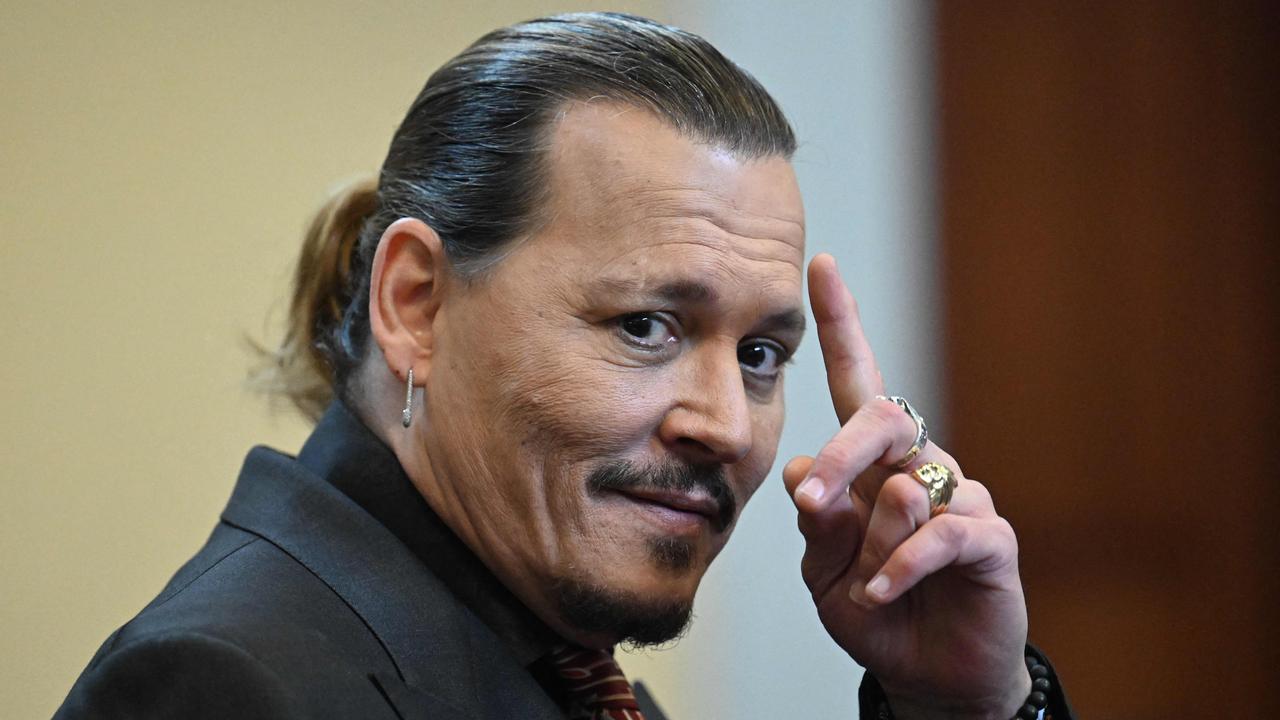 Johnny Depp looks on during the hearing at the Fairfax County Circuit Courthouse in Fairfax, Virginia on May 3. Picture: Jim Watson/POOL/AFP