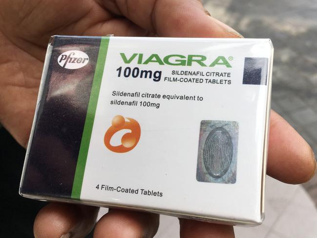 A box of Viagra pills. Photographer: Liam Kidston