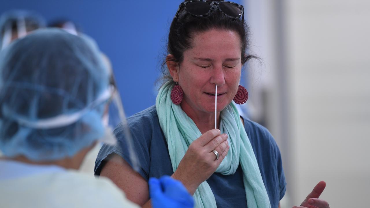 NT Health have implemented new testing measures at Darwin Airport Picture: Amanda Parkinson