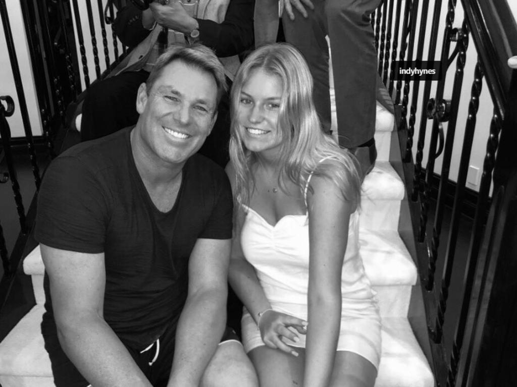 Shane Warne with his daughter Summer. Source: Instagram