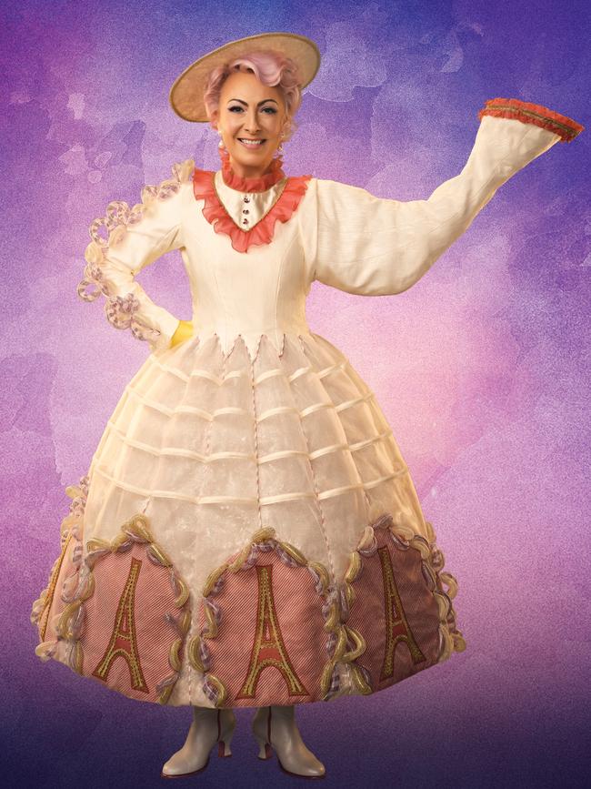 Jayde Westaby in character as Mrs Potts. Photo: Ben King