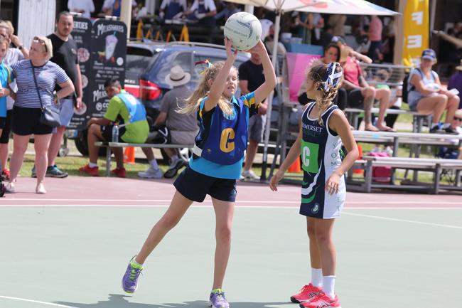 The Netball Qld Primary Schools Cup grand finals are being held at the Hinterland District Netball Association at Mudgeeraba. Picture: Mike Batterham.
