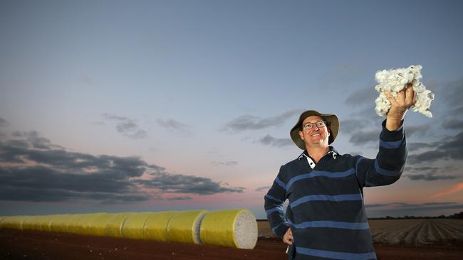 Gin time: A switch to cotton and popcorn has been a winner for Ben Witham, on his farm at Coleambally in NSW, and his drive for high quality is paying off. Picture: Yuri Kouzmin