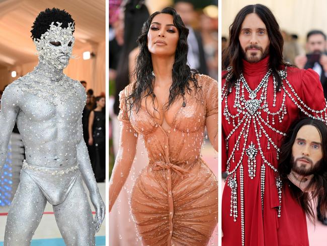 Celebs wear wild Met Gala outfits.