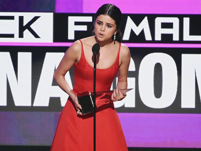 Selena Gomez made her first public appearance since her stint in rehab for depression. Picture: Getty Images