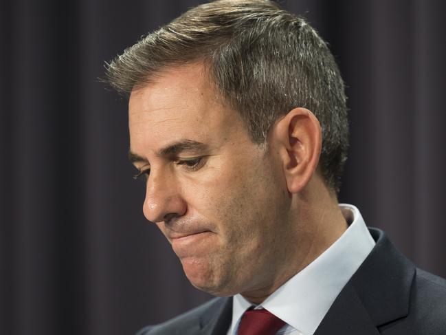 CANBERRA, Australia, NewsWire Photos. May 10, 2024: Federal Treasurer Jim Chalmers and Minister for Finance Katy Gallagher hold a press conference at Parliament House in Canberra. Picture: NCA NewsWire / Martin Ollman