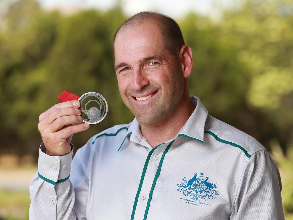 Kieran Modra with his 2014 Commonwealth Games silver medal.