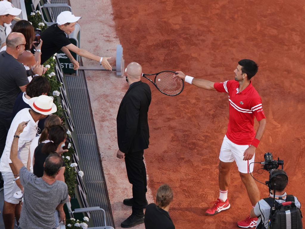 Novak Djokovic was all class (Photo by Adam Pretty/Getty Images).