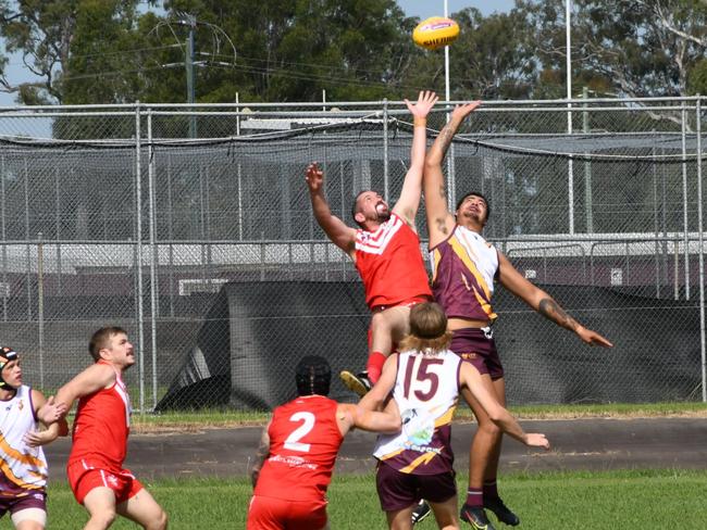 SWANS CRUSH TIGERS: The Lismore Swans men's team played the Tigers in Grafton  and soundly defeated the 2020 AFL North Coast premiers in a tough game. Photo courtesy: Adrian Etherson