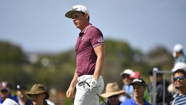 Cameron Smith during the final round of the Australian Open at The Lakes in 2018. Picture: AAP.