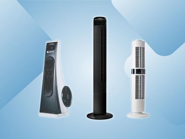 Beat the heat with our top picks for tower fans shoppers are loving. Picture: Supplied.