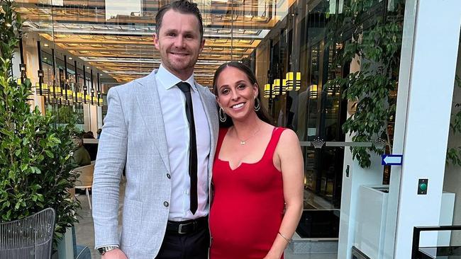 Patrick and Mardi Dangerfield before the Geelong Best and Fairest. Picture: Instagram