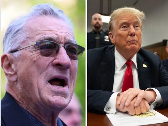 Donald Trump and Robert De Niro.