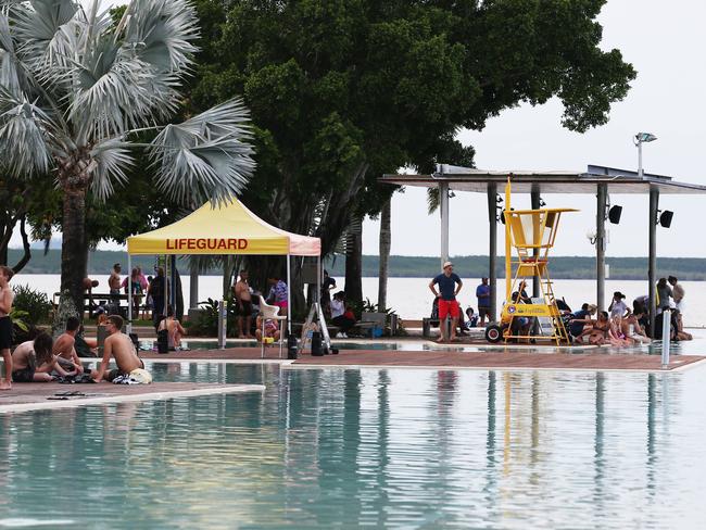 A seven-year-old Japanese boy died in hospital after an incident at Cairns Esplanade Lagoon at the weekend. Picture: Brendan Radke