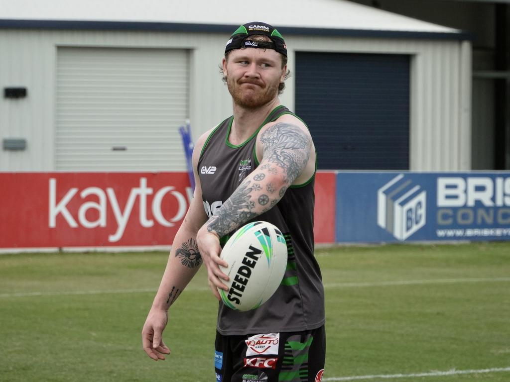 English Townsville Blackhawks recruit Tom Nisbet during the 2025 Queensland Cup pre-season. Picture: Nathan Ferguson / Blackhawks Media