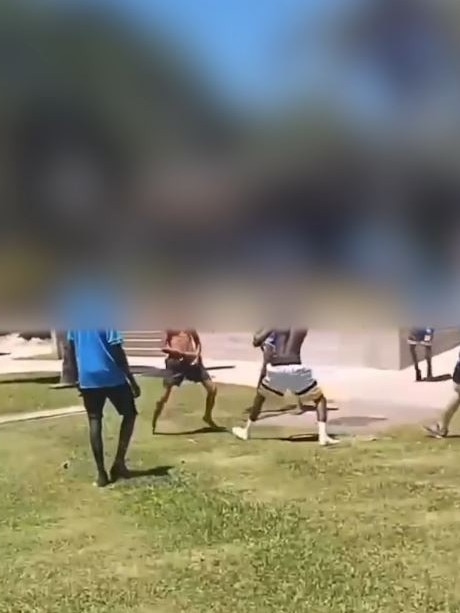 Djarragun College students have been seen fighting in videos posted to Instagram over the last year. Picture: Instagram