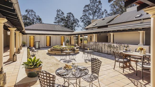 The courtyard at Tower Lodge.