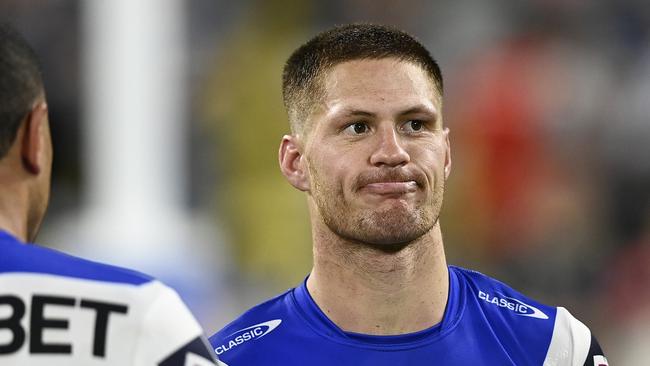 TOWNSVILLE, AUSTRALIA - SEPTEMBER 14: Kalyn Ponga of the Knights looks dejected after losing the NRL Qualifying Final match between North Queensland Cowboys and Newcastle Knights at Queensland Country Bank Stadium on September 14, 2024 in Townsville, Australia. (Photo by Ian Hitchcock/Getty Images)