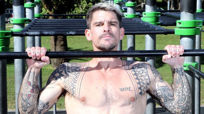 Caine Eckstein will be attempting the Guinness World Record for One Hour Pull-Ups. Picture: Richard Gosling