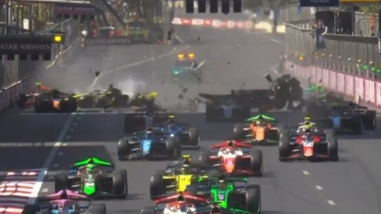 ‘Oh my god’: Terrifying carnage rocks Formula 2 race in Baku