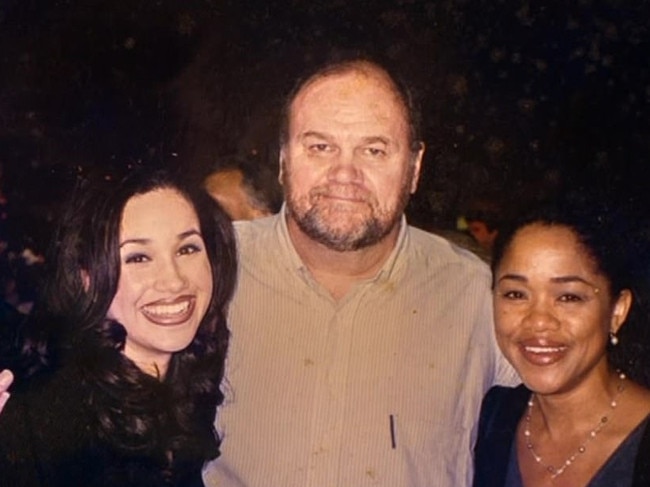 Meghan Markle with her parents Thomas Markle and Doria Ragland. Picture: Thomas Markle: My Story