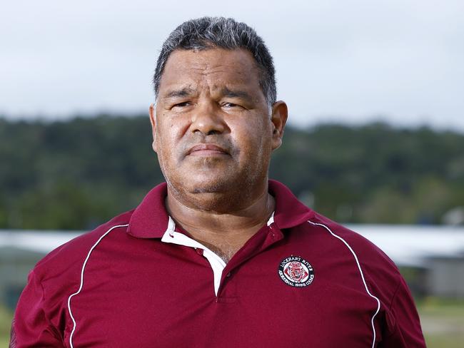 Lockhart River Mayor Wayne Butcher at Lockhart River airport, a small indigenous town north of Cairns on Cape York in Far North Queensland. Picture: Brendan Radke