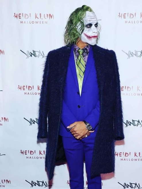 Halloween Party dressed as the Joker. Source: Instagram