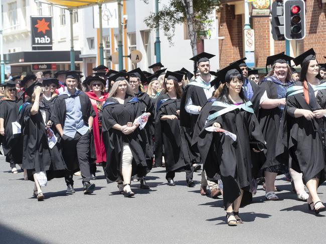 UTAS Graduation at Burnie. PICTURE CHRIS KIDD