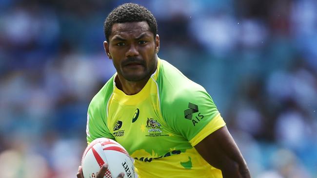 Henry Speight in sevens action for Australia.