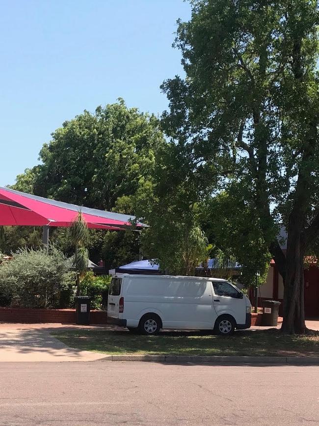 Nightcliff markets wrapped-up well before their 2pm scheduled shutdown on Sunday. Picture: Gabriella Smith