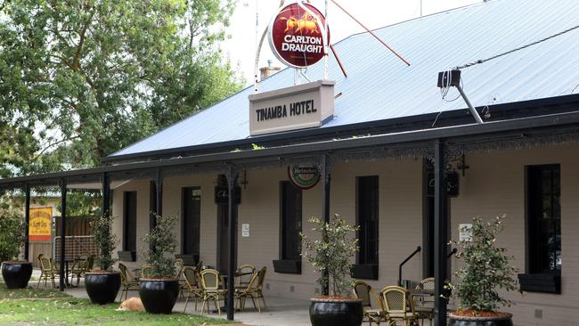 The Tinamba Hotel has had bookings cancelled over fears of flooding in the area. Ben Swinnerton