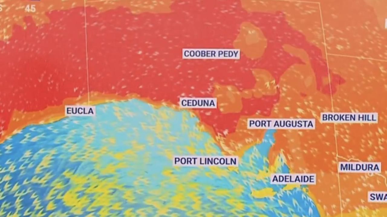 South Australia is set to experience the hottest period since the end of December, 2019. Picture: Sky Weather