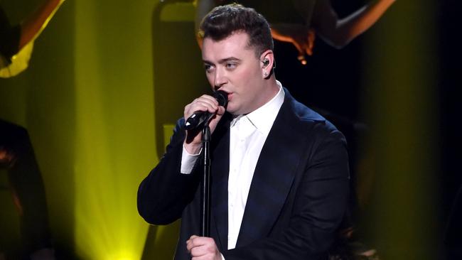 LOS ANGELES, CA - NOVEMBER 23: Recording artist Sam Smith performs onstage at the 2014 American Music Awards at Nokia Theatre L.A. Live on November 23, 2014 in Los Angeles, California. (Photo by Kevin Winter/Getty Images)