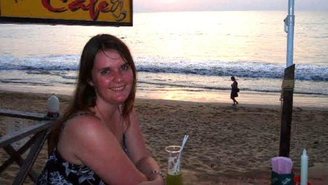 Lizz on the beach at Khao Lak the day before the tsunami. Picture: Supplied