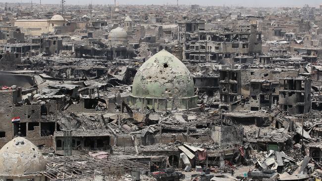 Mosul, Iraq’s second largest city, after its liberation from Islamic State in July last year. Picture: AFP.