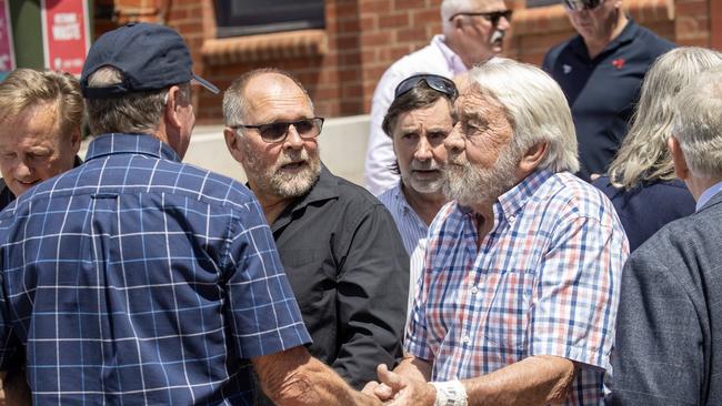 The Memorial Service for Walter Miller OAM at Norwood Oval. Picture: Kelly Barnes